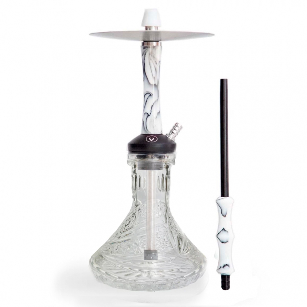 Cachimba Diavla Hookah Kharma Model Mini White Hispacac