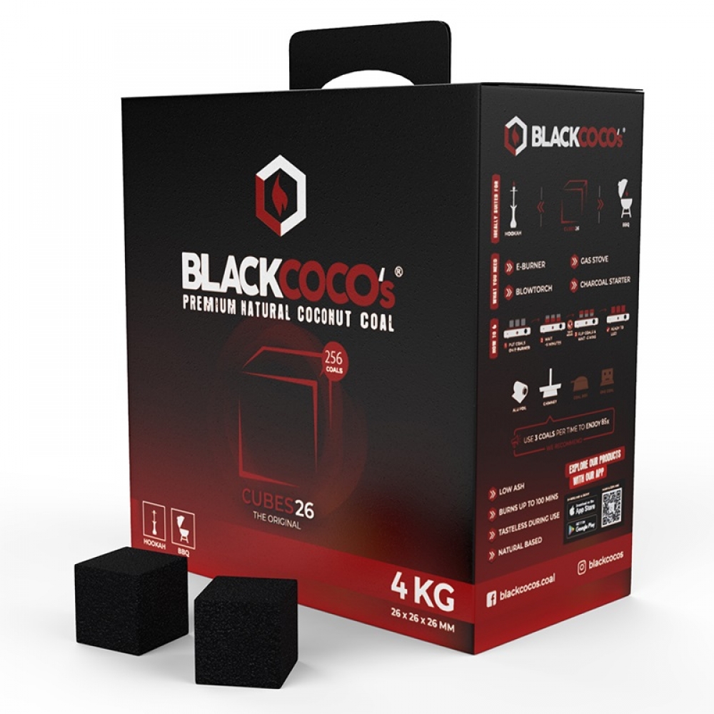 Pack 4kg] Carbones naturales Black Coco (26mm)